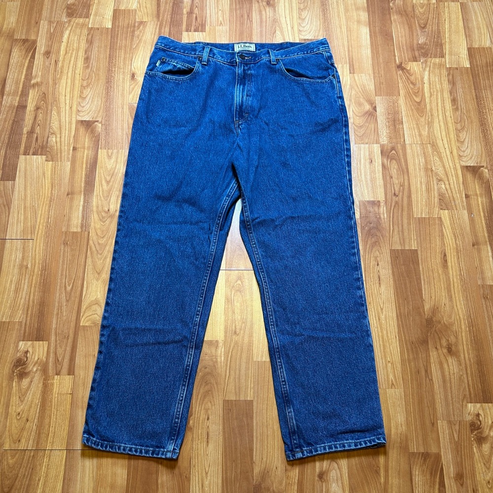 Vintage Classic Fit L.L. Bean Mens Denim Jeans 38x30 Blue - Picture 2 of 11